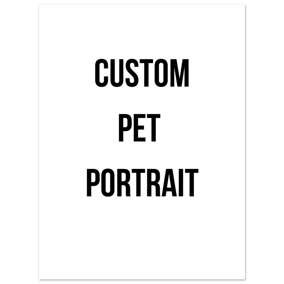 Platzhalter mit der Aufschrift „Custom Pet Portrait“