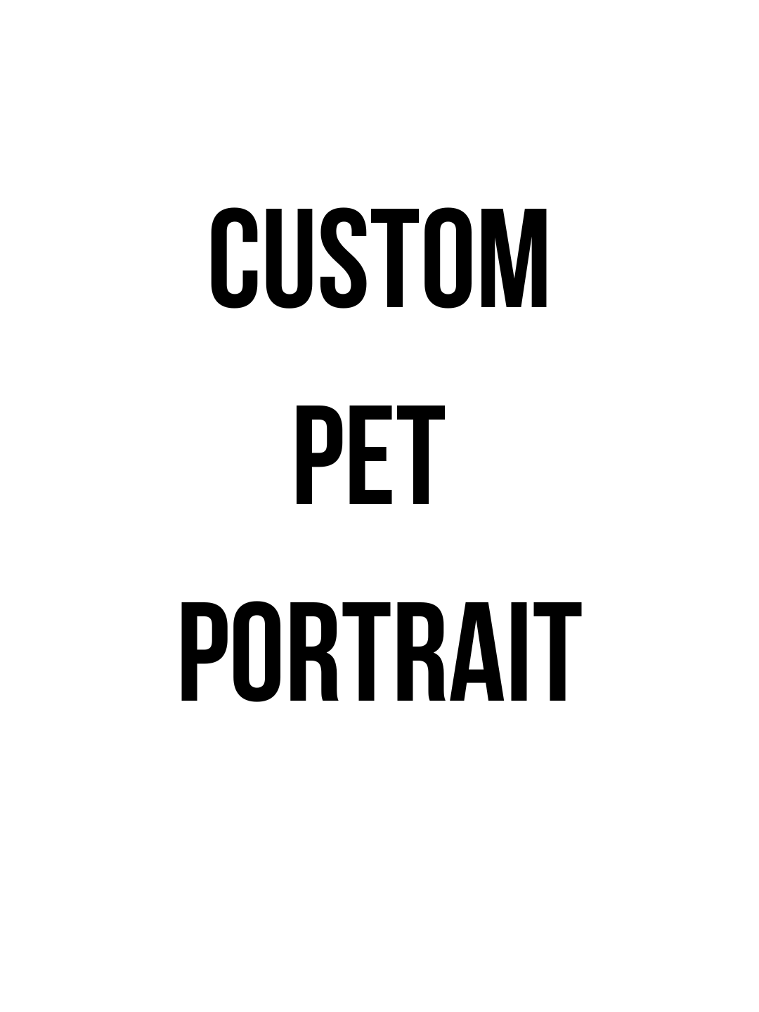 Portrait d’animal personnalisé