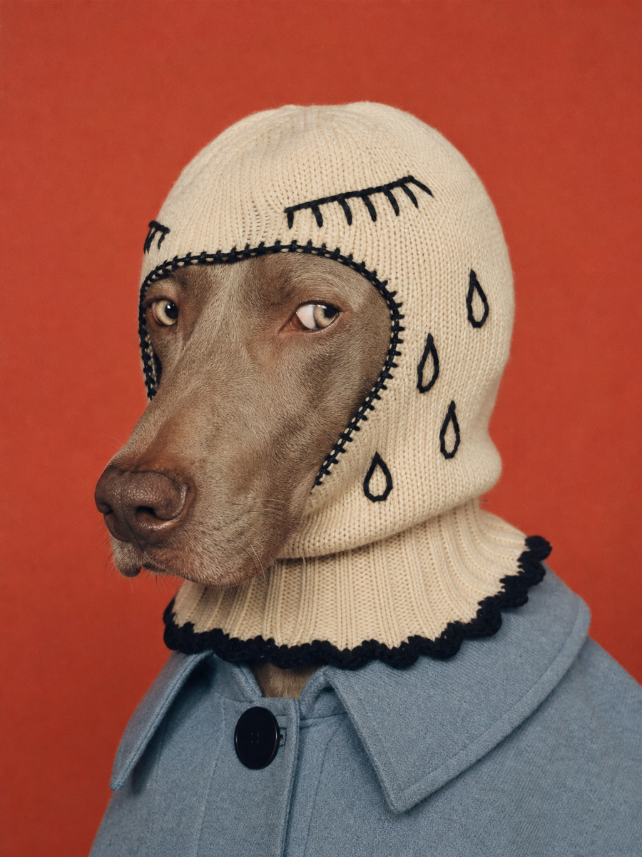 La cuffietta — stampa artistica con soggetto animale di Sasha Liley