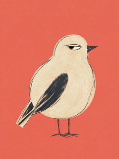 Annotato — stampa artistica di un uccello di Sasha Liley