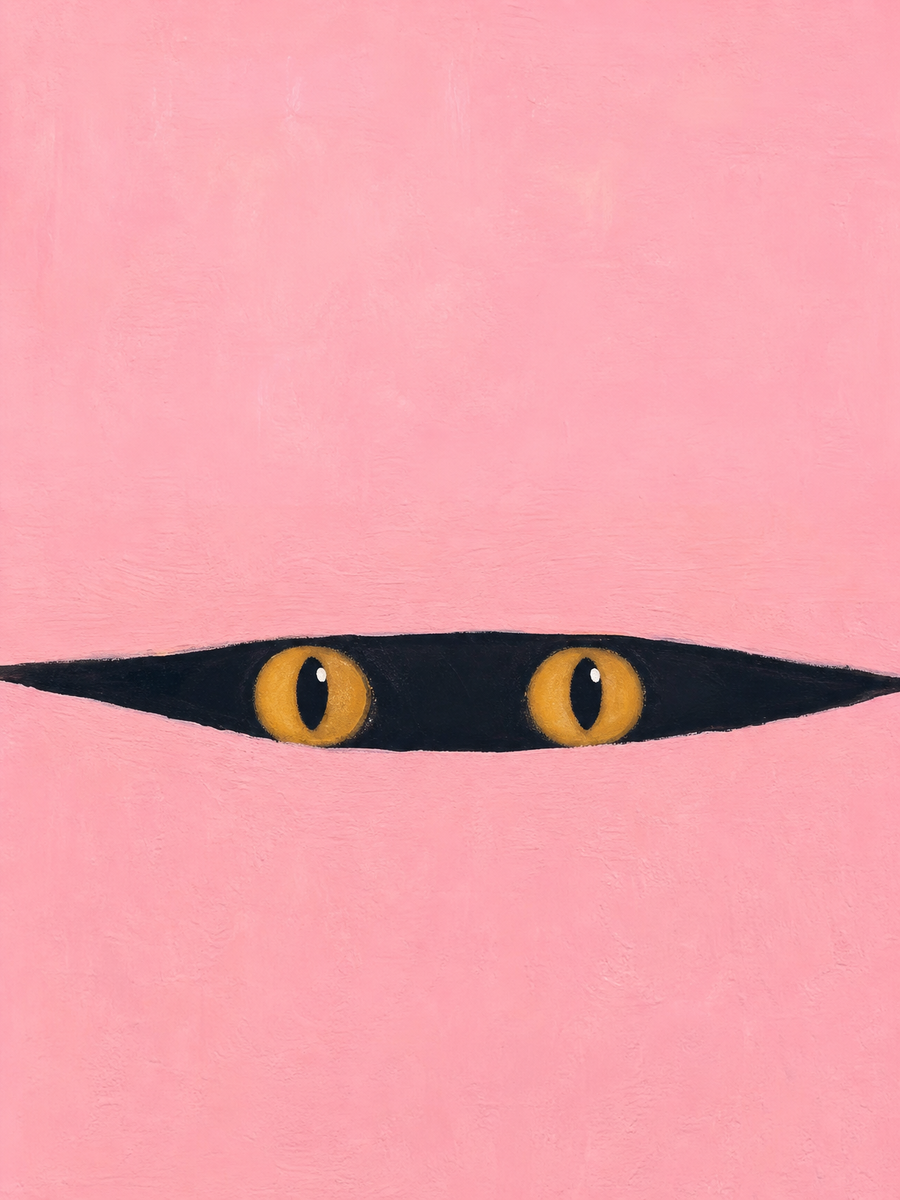 In agguato — stampa artistica con soggetto animale di Sasha Liley